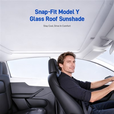 Snap-Passen Sie den Glasdach-Sonnenschutz des Model Y an